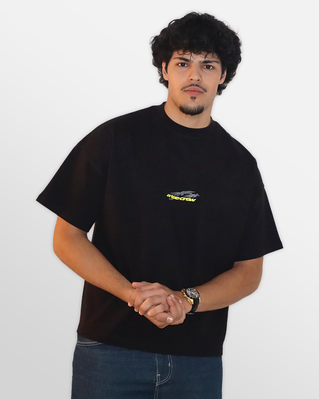 BLACK SCRIPT TEE