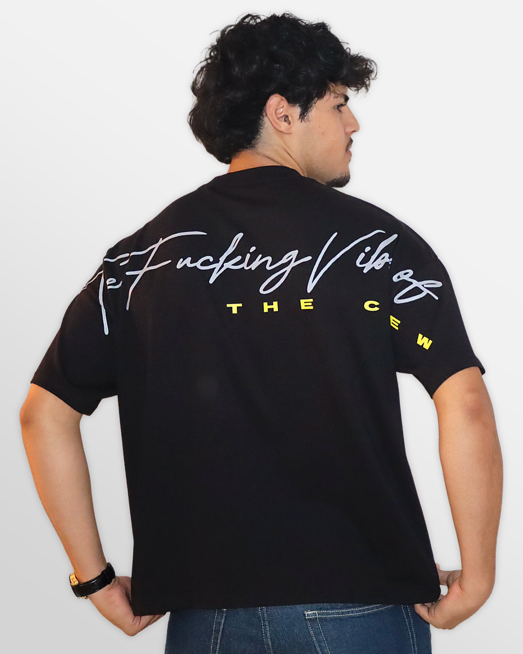 BLACK SCRIPT TEE