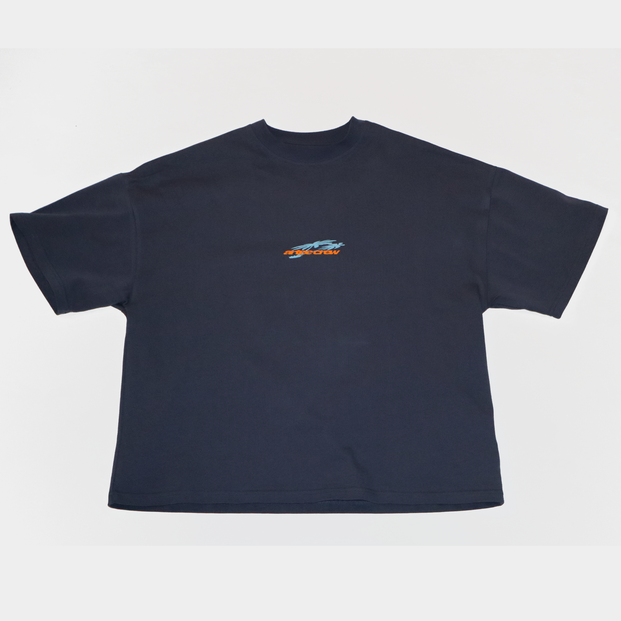 NAVY SCRIPT TEE