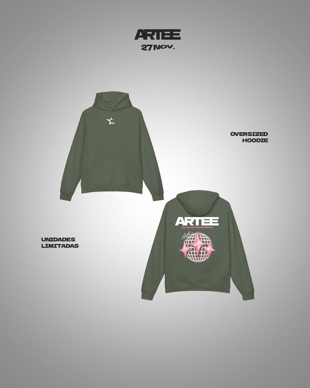 OVERSIZED HOODIE "DISCO BALL"